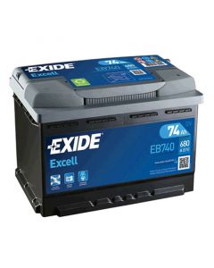 EXIDE Akumulator 12V 74Ah 680A EXCELL desno+