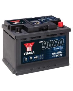 YUASA Start-Stop Akumulator 12V 60Ah 640A AGM desno+