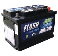 FLASH POWER Akumulator 12V 75Ah 680A desno+