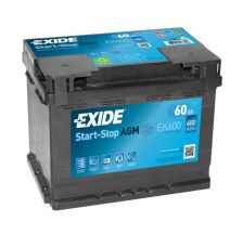 EXIDE Start-Stop Akumulator 12V 60Ah 680A AGM desno+
