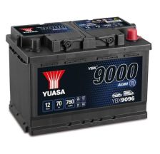 YUASA Start-Stop Akumulator 12V 70Ah 760A AGM desno+